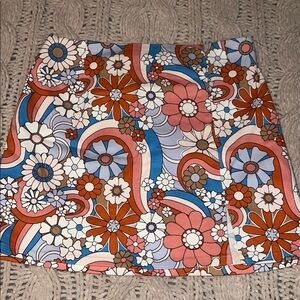 Art Class 10/12 retro floral Patterned Skirt - Multicolor